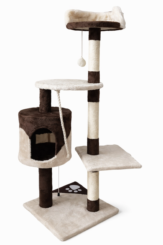 Klorestativ i brun og beige