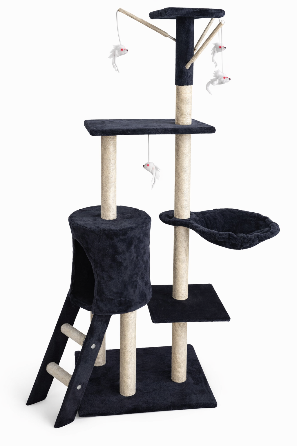 Klorestativ til katt i sort